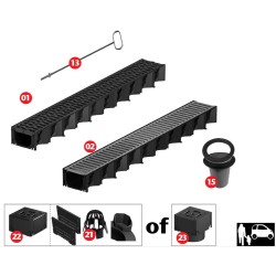 ACO Hexa ringrubber voor aansluiting Ø75/80mm