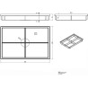 ACO House and Garden Schoonloper onderbak 600 x 400 mm PP kunststof