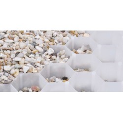 ACO HexaGravel SD grindplaat Wit met geotextiel