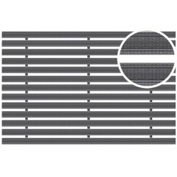 ACO House and Garden aluminium mat met rubberstroken 600 x 400mm