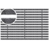 ACO House and Garden aluminium mat met tapijtstroken 750 x 500mm