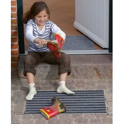 ACO House and Garden aluminium mat met rubberstroken 600 x 600mm