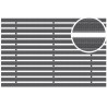ACO House and Garden aluminium mat met rubberstroken 750 x 500mm