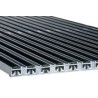 ACO House and Garden aluminium mat met rubberstroken 750 x 500mm