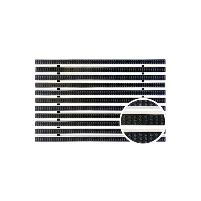 ACO House and Garden aluminium mat met casetteborstel 600 x 400mm
