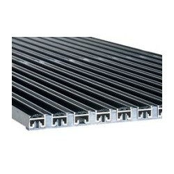 ACO House and Garden aluminium mat met rubberstroken 600 x 600mm