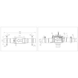 Trident 150 Konusfilter met skimmeroverloop