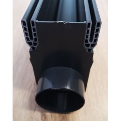 ACO Slimline eindplaat met zijuitloop 50mm