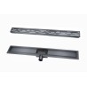 Wiesbaden douchegoot met flens 100x7 cm gunmetal