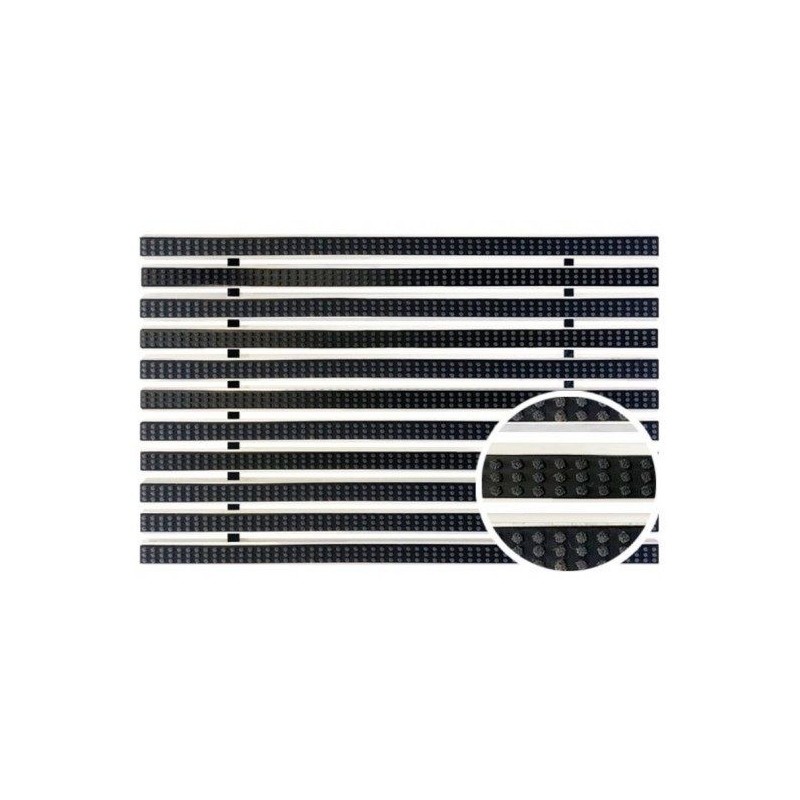 ACO House and Garden aluminium mat met casetteborstel 600 x 600mm