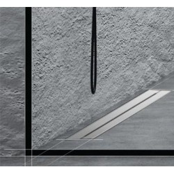 ACO Showerdrain X WTW douchegoot 800 mm flens omlopend uitlaat rechts