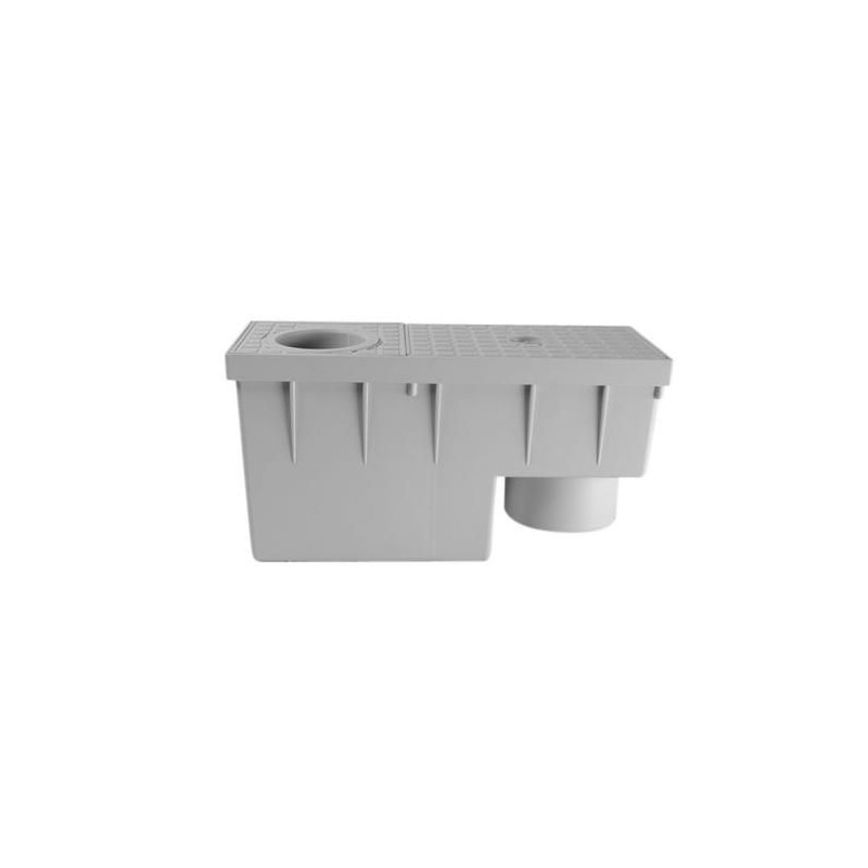Redi regenwaterbuffer / ontlastput grijs Ø80 /100mm x uitl Ø110mm