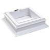 Vent.opstand PVC RO16/V4 Tandem H  2300 x 2300