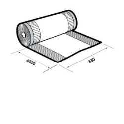 Ubbink Airtec Plus Nok- en hoekkeper ALU 330mm x 6,5m zwart