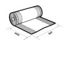 Ubbink Airtec Plus Nok- en hoekkeper ALU 360mm x 6,5m rood