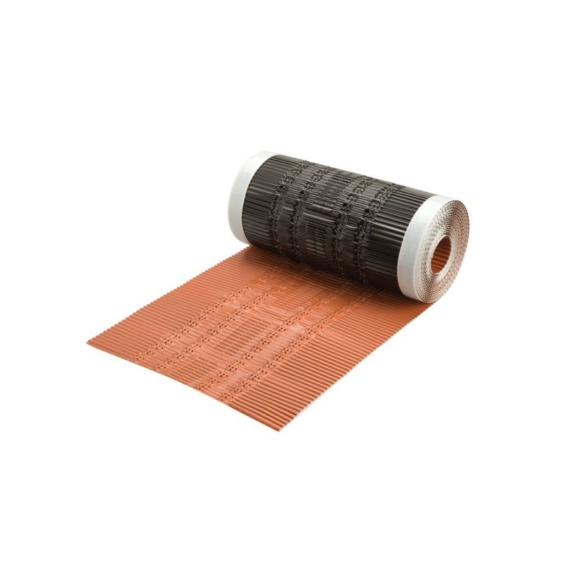 Ubbink Airtec Nok- en hoekkeper ALU 300mm x 5m rood