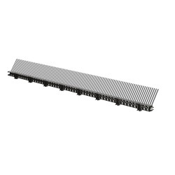 Ubbink Ventilerende panlat met vogelschroot 85mm x 1m zwart