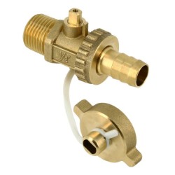 BONFIX Kogel vul- en aftapkraan 1/2" uitsparing messing kap