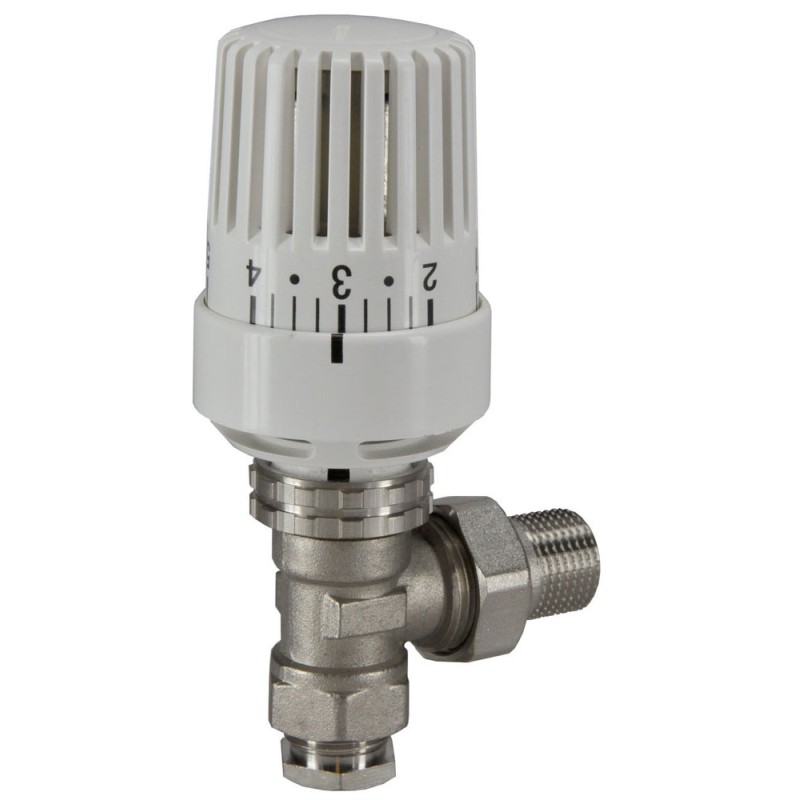 Riko thermostatische radiatorventiel 1/2'' x 15mm haaks