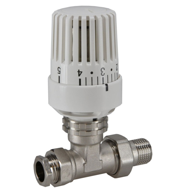 Riko thermostatische radiatorventiel 1/2'' x 15mm recht