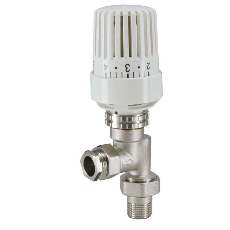 Riko thermostatische radiatorventiel 1/2'' x 15mm axiaal