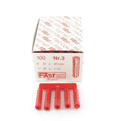 Faster plug Ø6 x 30 mm (Rood)