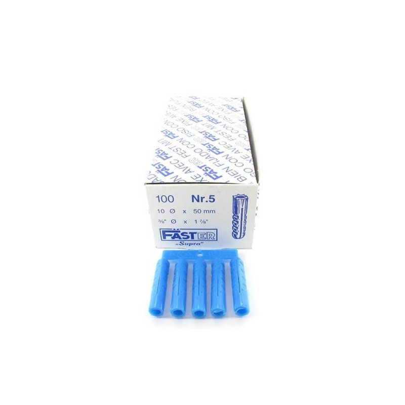 Faster plug Ø10 x 50 mm (Blauw)