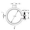 Super Fix Beugel M8 12-14  1/4" - Easylock