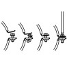 Walraven BIS KSB1 beugel ev EPDM M8 32-35mm 1"