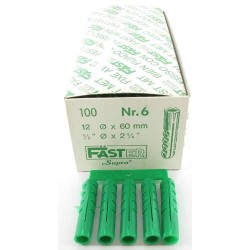 Faster plug Ø12 x 60 mm (Groen)