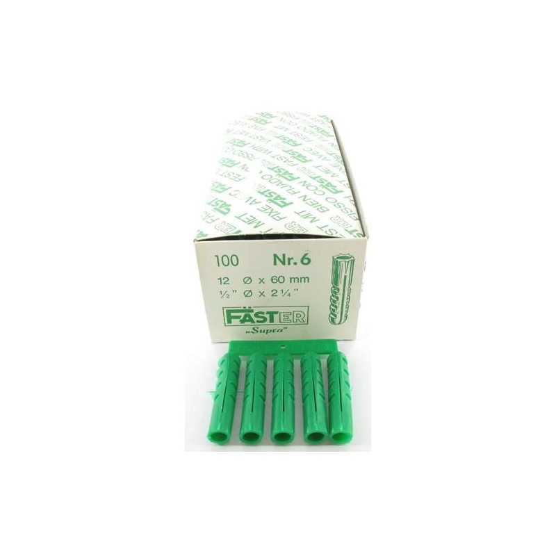 Faster plug Ø12 x 60 mm (Groen)