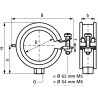 Walraven BIS KSB1 beugel ev EPDM M8 25-28mm 3/4"