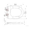 Menir toiletzitting softclose en quick release glans wit