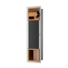 Rocko toiletrolhouder klep reserverolhouder inbouw geborst.brons koper