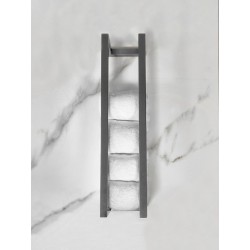 Loft handdoekrek 50 x 12.5 x 12.5 cm gunmetal PVD