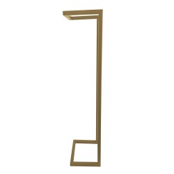 Loft handdoekrek 95 x 25 x 20 cm geborsteld messing PVD