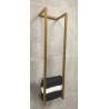 Loft handdoekrek 95 x 25 x 20 cm geborsteld messing PVD