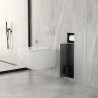 Rocko toiletrol- en borstelhouder inbouw betegelbaar gunmetal PVD