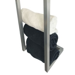 Loft handdoekrek 95 x 25 x 20 cm RVS