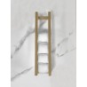 Loft handdoekrek 50 x 12.5 x 12.5 cm geborsteld messing PVD