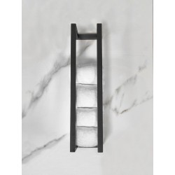 Loft handdoekrek 50 x 12.5 x 12.5 cm mat zwart
