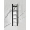 Loft handdoekrek 50 x 12.5 x 12.5 cm mat zwart