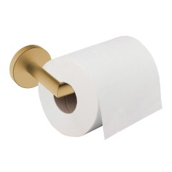 Alonzo toiletrolhouder met vaste arm geborsteld messing PVD