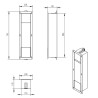 Rocko reserverolhouder inbouw RVS