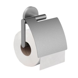 Alonzo toiletrolhouder met klep RVS geborsteld 