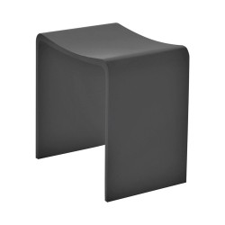 Zita kruk 40 x 30 x 42,5 solid surface mat zwart