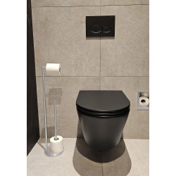 Alonzo toiletrolhouder met reserverolhouder vrijstaand chroom