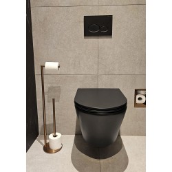 Alonzo toiletrolhouder reserverolhouder vrijst. geborst.brons koper