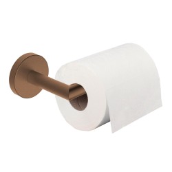 Alonzo toiletrolhouder met vaste arm geborsteld brons koper PVD