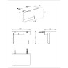 Alonzo toiletrolhouder met planchet gunmetal PVD 